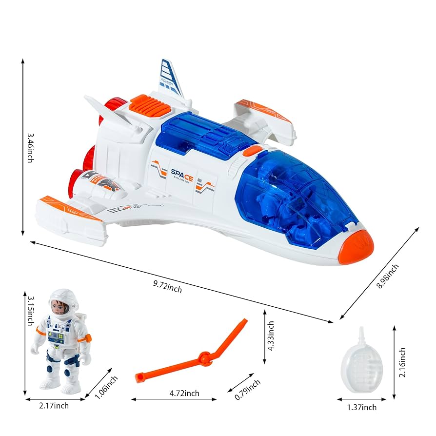 ローフールアドベンチャー　MK4 宇宙飛行士　フィギュア　アートトイ//ZCWO Amazon.co.jp: Wbzle 集中フォーカス、ロケット宇宙船シャトル